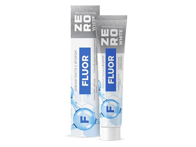 зеровайт зубная паста fluor с фтором 100г (zero white)