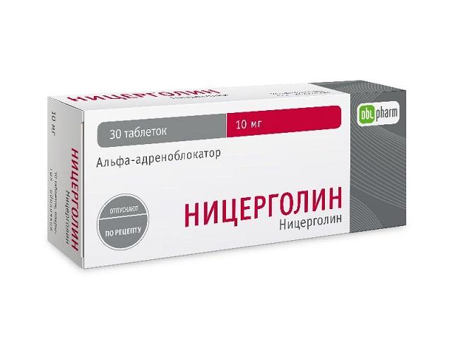 ницерголин-obl 10мг. №30 таб. 4996
