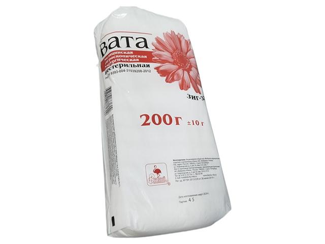 вата хирург. зиг-заг 200г. н/стер.