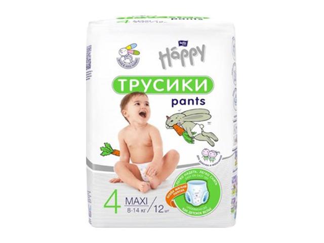 беби хэппи пэнтс подгузн.-трусики  8-14кг. №12 макси  [baby happy] бэби