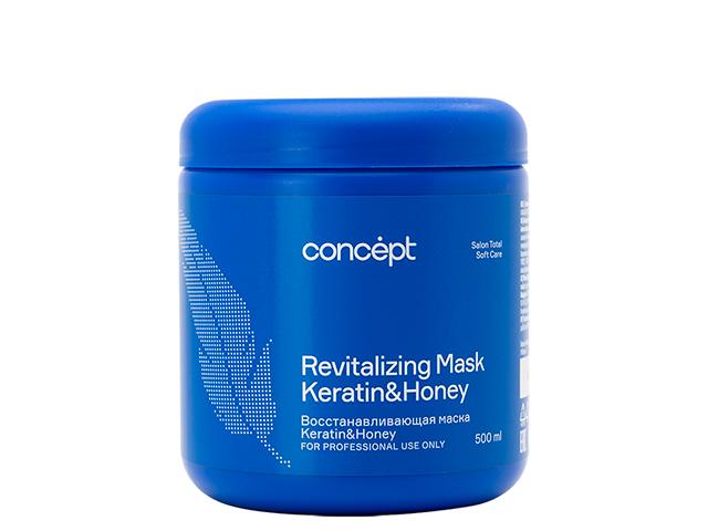 концепт ритейл маска интенс восстановление keratin&honey 500мл салон тотал 51721