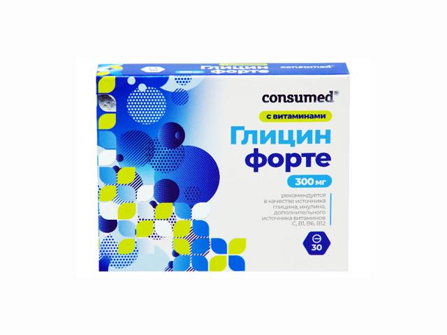 консумед глицин форте с витаминами №30 таб.