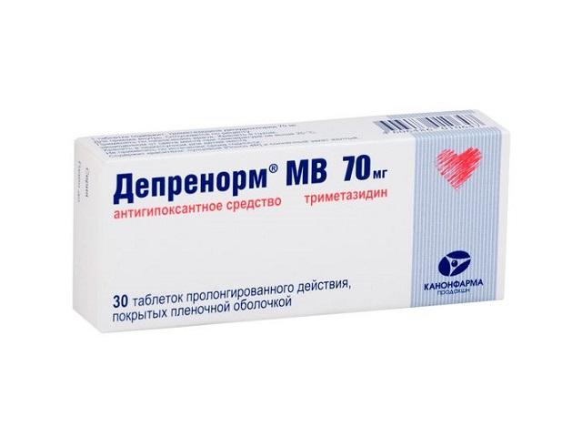 депренорм мв 70мг. №30 таб. модиф.высв. п/п/о /канонфарма/