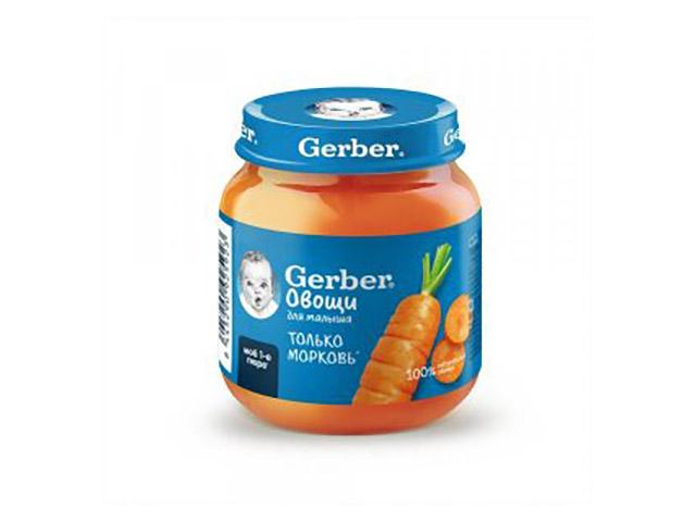 гербер пюре 125г. морковь [gerber]