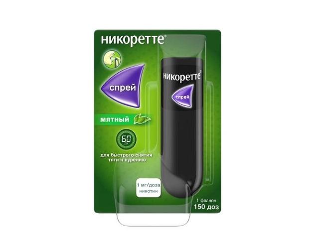 никоретте спрей 1мг/доза 150доз мятный №1 1915