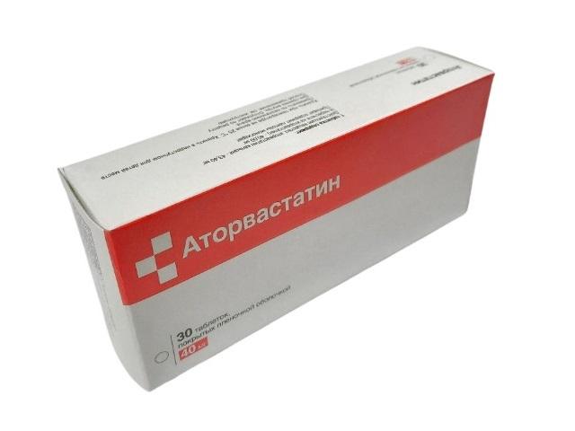аторвастатин 40мг. №30 таб.п/п/о /биохимик/