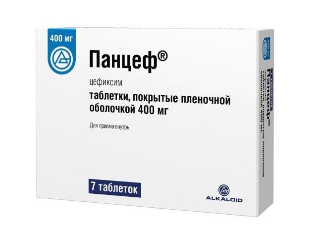 панцеф 400мг. №7 таб. п/п/о