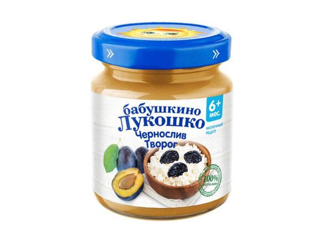 б.лукошко пюре 100г. чернослив+творог