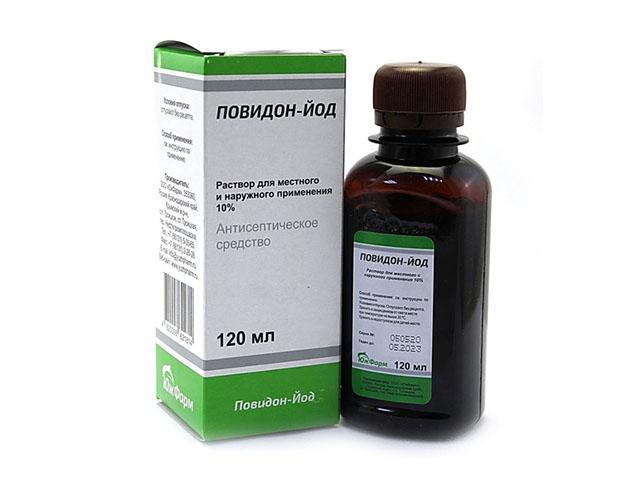 повидон-йод р-р д/мест. и наруж.прим. 10% 120мл.