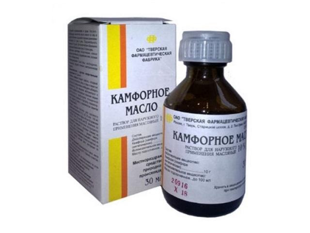 камфорное масло 10% 30мл. р-р д/наружн.прим. /тверская фф/