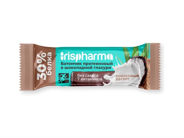 ирисфарма батончик протеиновый 30% кокосовый десерт40г.(irispharma)