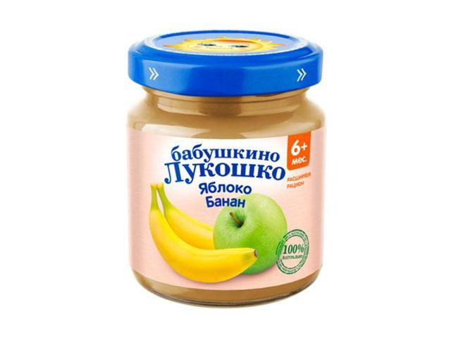 б.лукошко пюре 100г. яблоко+банан