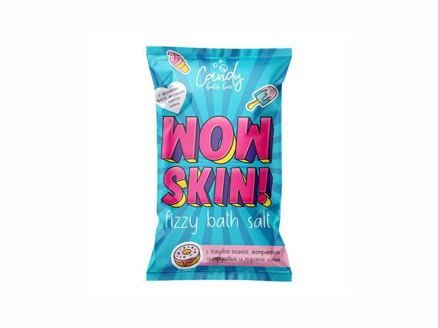 *лк шипучая соль для ванн "candy bath bar" wow skin 100г. 12035