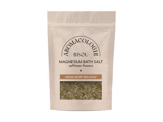 bisou aromacologie соль для ванны цветочная расслабляющая магниевая сафлор 330г (251349)