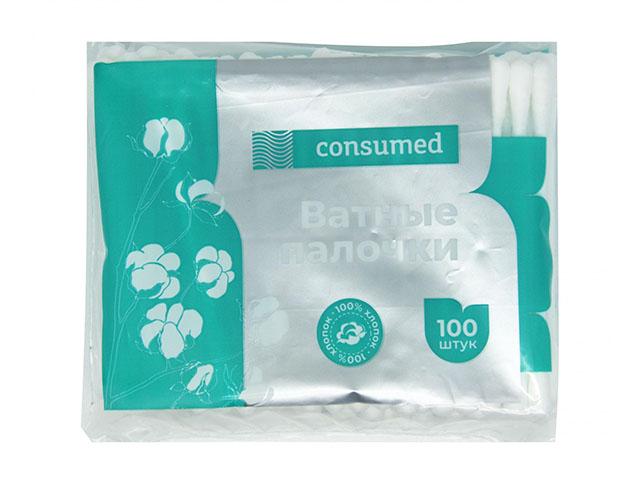 консумед ватные палочки №100 пэт. (consumed)