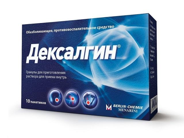 дексалгин 25мг. 2,5г. №10 гран. д/р-ра д/внутр. прим. пак. /берлин-хеми/ 4050