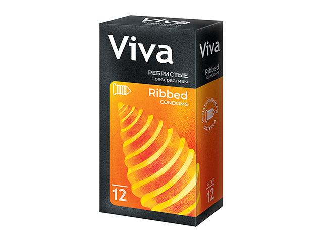 вива презерватив ребрист. №12 [viva]