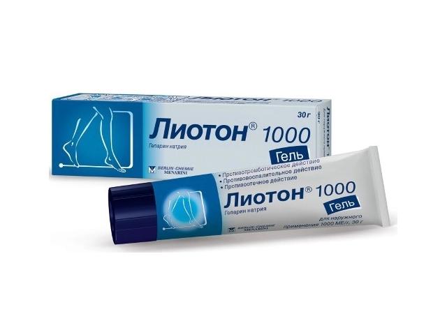лиотон 1000ме 30г. гель /берлин хеми/ 3916