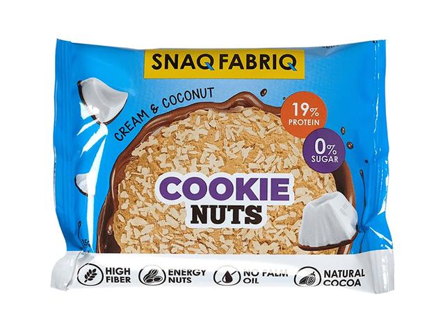 *snaq fabriq печенье глазированное "сливочное с кокосом" 35г 4610169561517