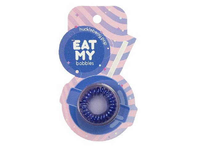 *eat my bobbles резинки для волос. черничный леденец, 3шт. 4631143885092