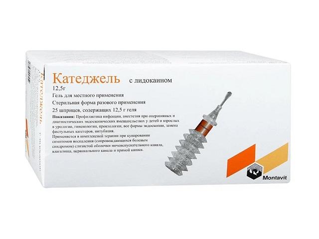 катеджель с лидокаином 12,5г. №25 гель шприц 1470