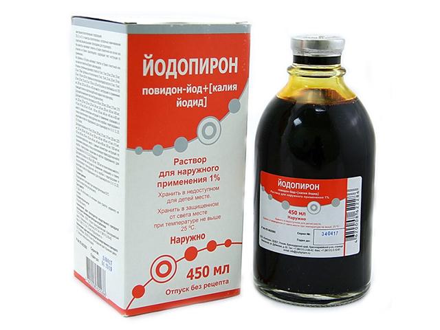 йодопирон 1% 450мл. №1 р-р д/нар.прим. /южфарм/ 4532
