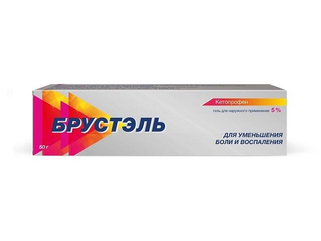 брустэль гель д/нар. прим. 5% 50г туба