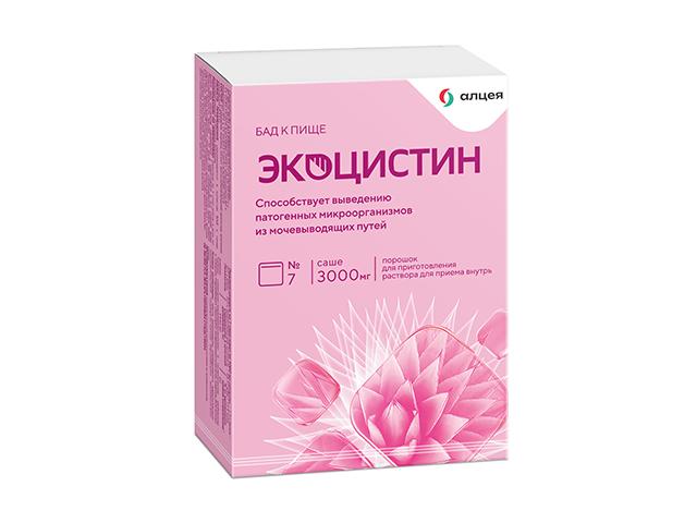 экоцистин пор. д/пригот. р-ра д/вн. приема 3000мг саше-пак. №7