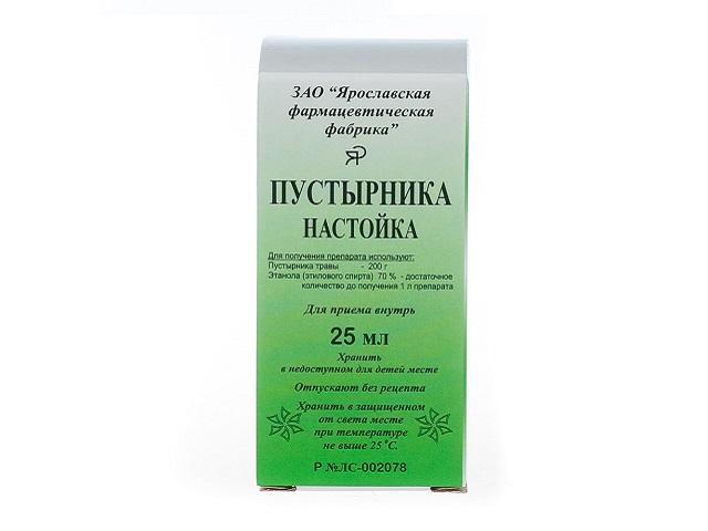 пустырника настойка 25мл. /ярославская /