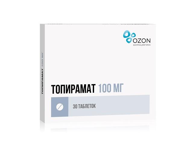 топирамат 100мг. №30 таб. п/п/о /озон/