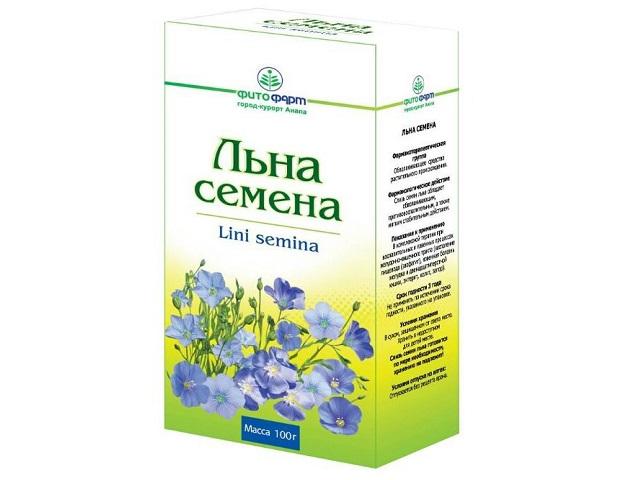 лен 100г. семя (льна) /фитофарм/