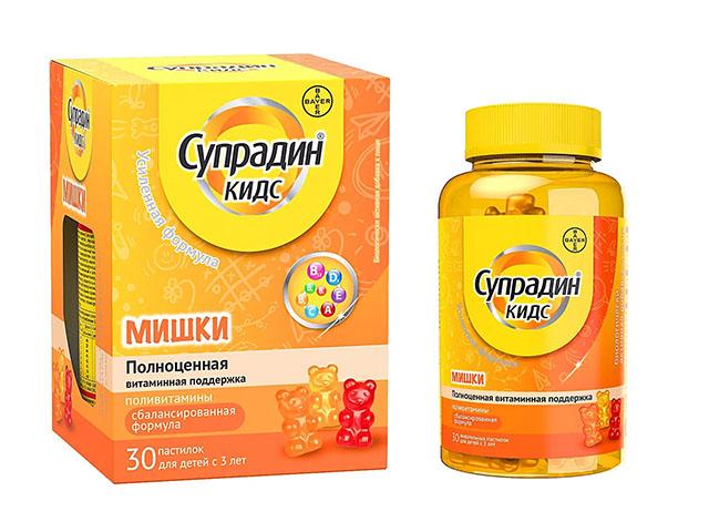 супрадин кидс мишки №30 жев. пастилки