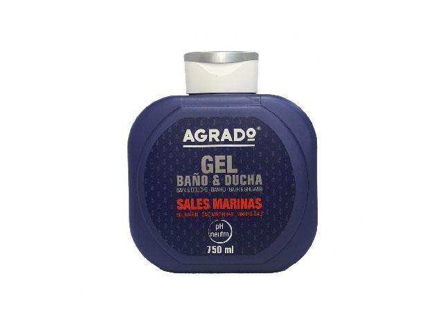 agrado гель д/ванны и душа морская соль marine salts 750мл 0062