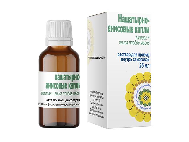 нашатырно-анисовые капли 25мл. /кировская/ 5995