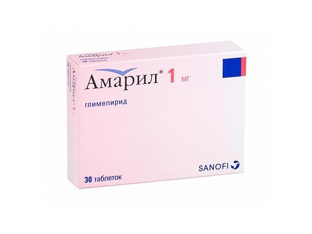 амарил 1мг. №30 таб. 6426