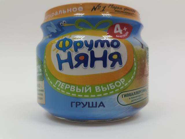 фрутоняня пюре 100г. груша натур.