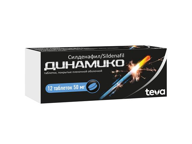 динамико 50мг. №12 таб. п/о