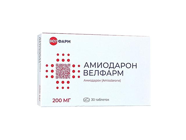 амиодарон велфарм 200мг №30 таб.
