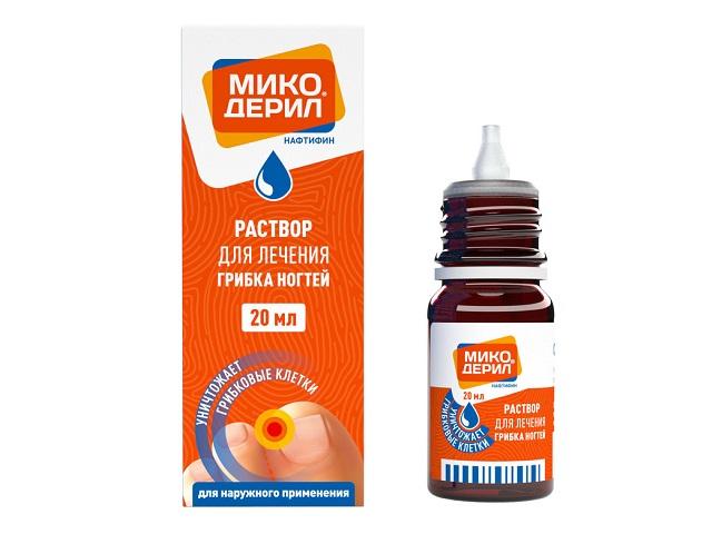 микодерил 1% 20мл. р-р д/наруж.прим. фл./кап. 8329