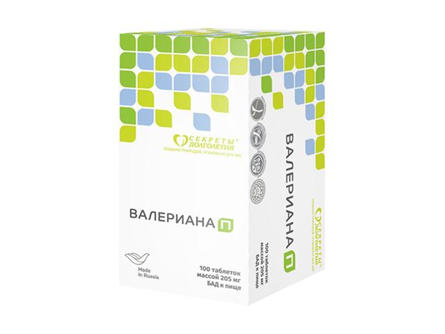 валериана-п №100 таб. п/о
