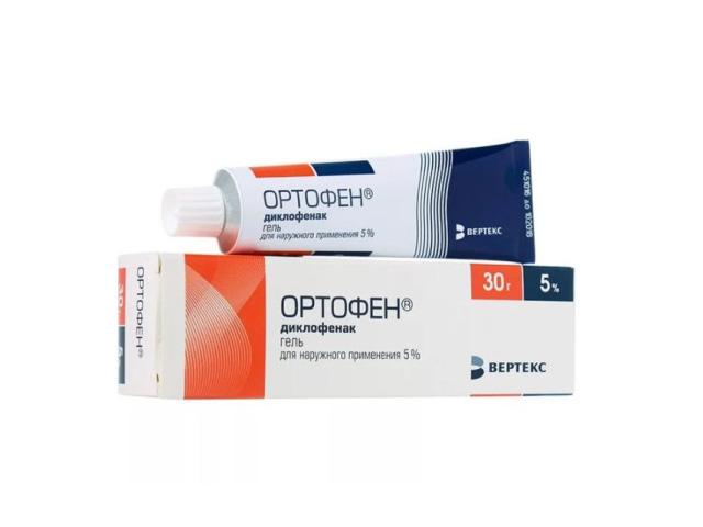 ортофен 5% 30г. гель д/наружн. прим. /верте/ 7225