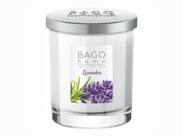 *bago home свеча ароматическая в стекле лаванда 132г bgh0203