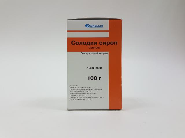 солодкового корня сироп 100г. /эколаб/ 0565